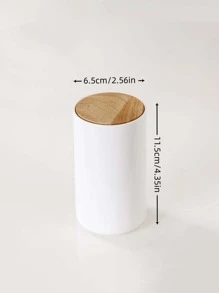 1pc Swab Storage Box - White - View 2