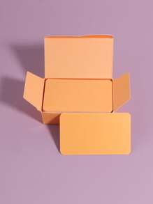 90pcs/set Solid Business Card - Orange - View 3