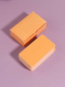 90pcs/set Solid Business Card - Orange - View 5