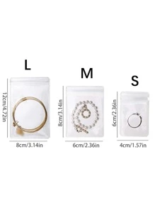 20pcs Jewelry Storage Bag, Thickened PVC Transparent Sealing Bags For Jewelry, Anti-Oxidation Portable Packaging Bags For Silver And Gold Jewelry Separation Back To School