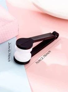 1pc Portable Random Color Mini Sun Glasses Cleaner Brush, Eyeglass Spectacles Cleaner, Eyeglass Brush Cleaning Tool - Multicolor - View 2