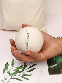 2pcs Plain Laundry Ball - White - View 2