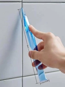 1pc Crevice Dirt Cleaning Tool, Simple ABS Gas Stove Cleaning Squeegee For Kitchen - Blue - View 2