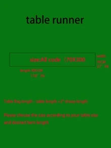 1pc Green Table Runner, Minimalist Polyester Kitchen Table Runner For Home - Green - View 5