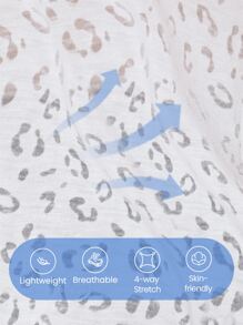 GLOWMODE 豹紋削洞露背運動白色t恤 - 白色 - 查看 9