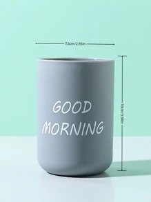 2 chiếc cốc súc miệng hình khẩu hiệu ngẫu nhiên trang trí phòng tắm trang trí mùa thu trở lại trường - Nhiều màu - Xem 2