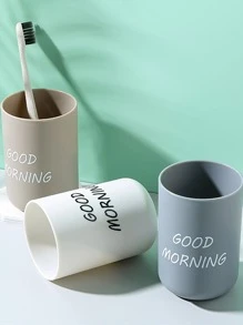 2 chiếc cốc súc miệng hình khẩu hiệu ngẫu nhiên trang trí phòng tắm trang trí mùa thu trở lại trường - Nhiều màu - Xem 4