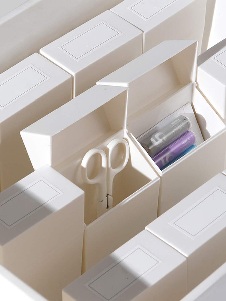 1 pieza caja unicolor - Blanco - Ver 1