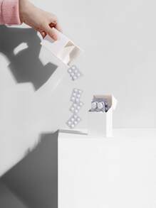 1 pieza caja unicolor - Blanco - Ver 6