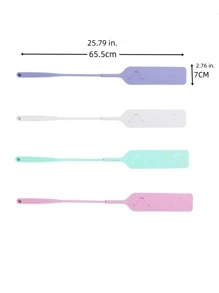 1入組隨機顏色除塵刷和10入組替換無紡布適用於家庭臥室廚房長柄除塵工具 - 彩色 - 查看 2