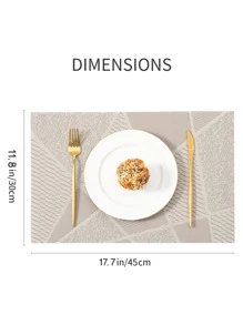 2入組大理石紋樣式餐墊 - 彩色 - 查看 2