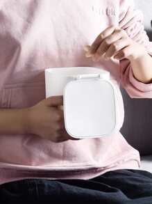 1 pieza basurero de escritorio - Blanco - Ver 5