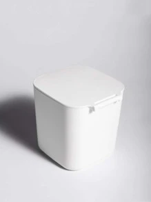 1 pieza basurero de escritorio - Blanco - Ver 8