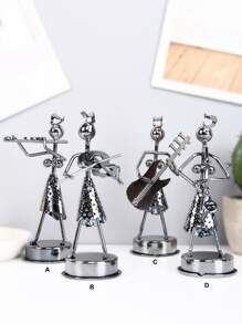 1pc Girl Shaped Decorative Object, Iron Art Decoration For Home Decor