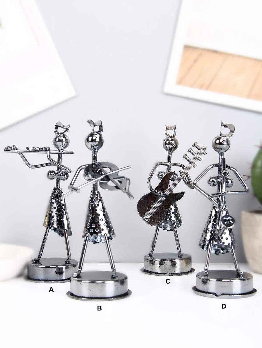 1pc Girl Shaped Decorative Object, Iron Art Decoration For Home Decor