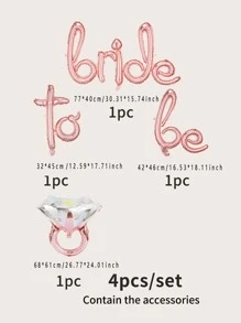 kumozawa 4pcs Hen Party Balloon - Rose Gold - View 5