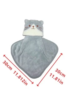 2pcs Cat Design Hand Towel - Multicolor - View 2