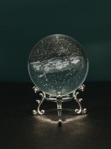 1 pieza Decoración artesanal de bola de cristal, decoración de arte del planeta para la decoración del hogar, mejor regalo - Multicolor - Ver 4