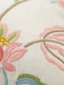 LCUHPCL 1 pièce Housse de coussin décoratif avec broderie florale, décoration pour le salon, la chambre à coucher, les fêtes, pour toutes les saisons - Multicolore - Voir 8