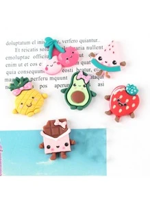 6 miếng trang trí nghệ thuật hình trái cây - Nhiều màu - Xem 2