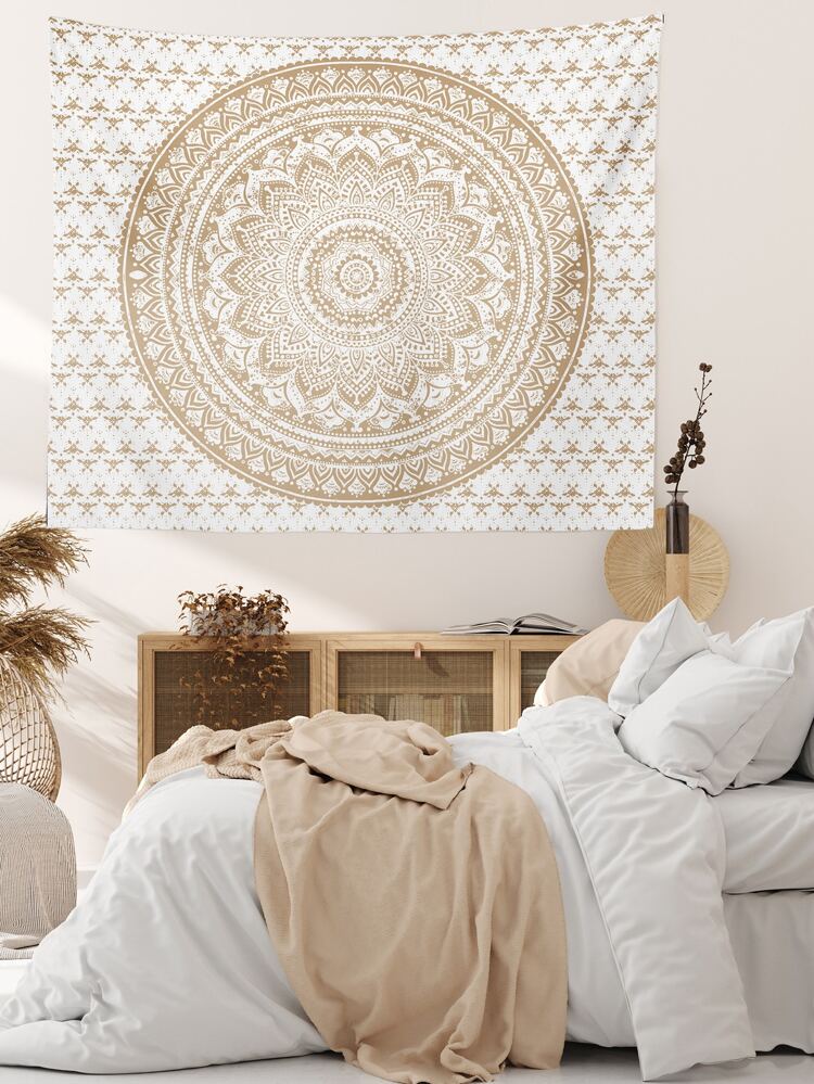 Mandala Print Tapestry, Flag For Room, Room Decor, Tapestry Wall Decor, Wall Art, Home Decor, Room Stuffs, Flags For Room, Wall Tapestry