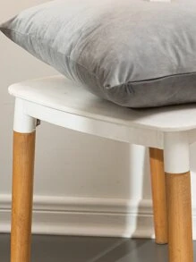 Plain Cushion Cover Without Filler, Simple Throw Pillowcase For Sofa, Home Decor - Grey - View 4