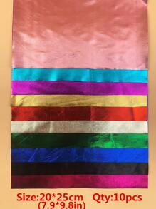 10pcs DIY Metallic Fabric - Multicolor - View 3