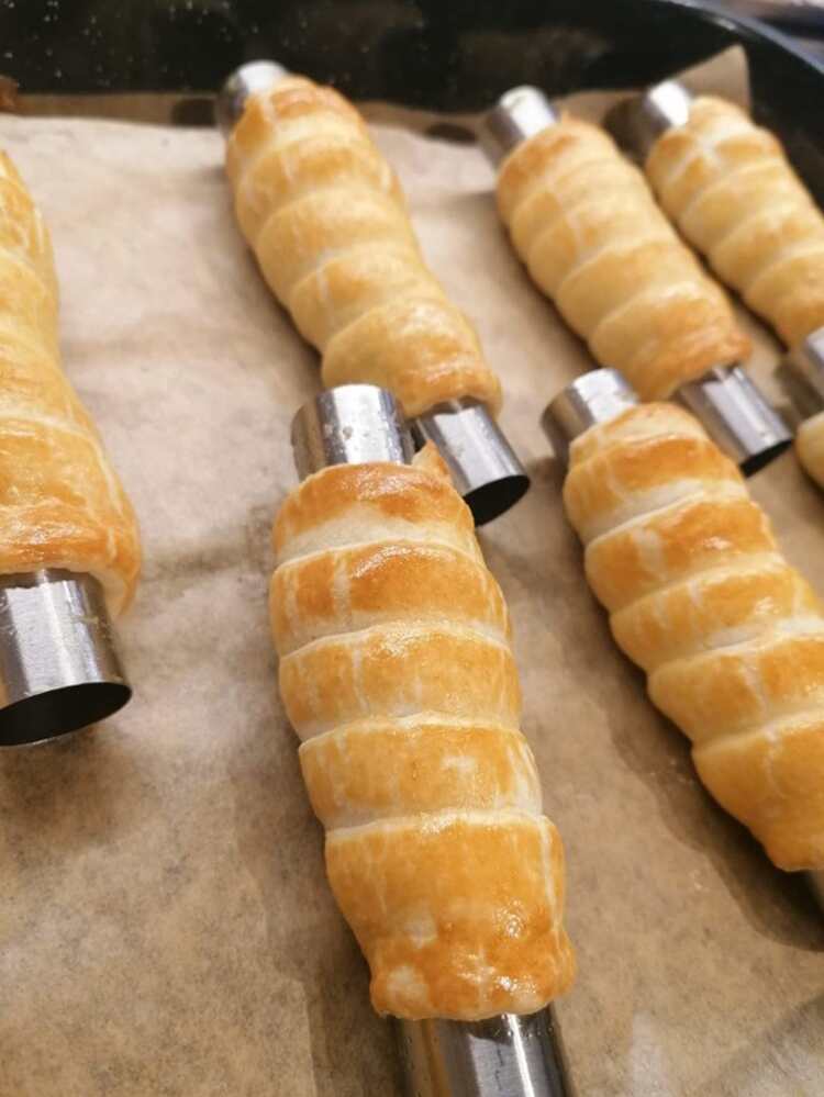 Large Stainless Steel Danish Horn Tube Croissant Tool For Baking Pastry, 3/5/10pcs