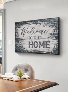 Slogan Graphic DIY Diamond Unframed Painting - Multicolor - View 1