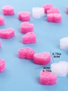 100入組粉色心形設計泡沫禮盒填充物適用於派對 - 粉色 - 查看 7