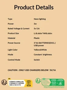 1 pieza de logotipo de luz de neón Led en forma de cerveza, fuente de alimentación USB/batería luz de neón con interruptor dormitorio boda fiesta de cumpleaños juego casa decoración de pared - Multicolor - Ver 7