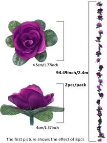 2 cây nho nhân tạo - Màu tím - Xem 6