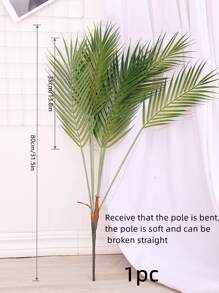 1入高端逼真人造7枝澳大利亞海葵珊瑚植物裝飾,適用於派對 - 綠色 - 查看 2