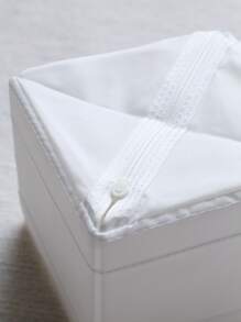 Multi-Piece Set Of Solid Color Oxford Cloth Washable Lidless Storage Boxes, Suitable For Storing Cosmetics, Underwear, Toilet Paper, Desktop Clutter, Small-Sized Items Like Lipstick, Decorating Room, Bedroom, Wardrobe, Living Room Remote Controls, Keeping Clutter Organized With Different Sizes For Various Organizing Needs