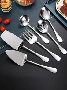 6pcs Stainless Steel Cutlery Set School Supplies,Christmas Gift