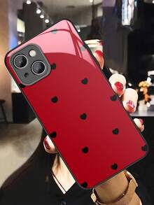 Heart Shaped Glass Case Compatible With Apple And Smartphones - Multicolor - View 2
