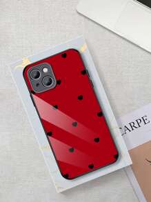 Heart Shaped Glass Case Compatible With Apple And Smartphones - Multicolor - View 3