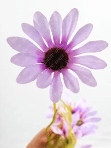 Nejlue Artificial Flowers/Plants1111 Home & Living 1pc Artificial Daisy Flower Green Silk Fake Floarl,Polyester Cloth Made Of Antioxidant And Non-Fade, Modern Simple Nordic Style For Wedding Decoration DIY Wreath Material,Bride Holding Flower,Home, Dining Room,Living Room,Bedroom,Birthday Party Decoration Materials, Valentine's Day And New Year Christmas Festival Spring Gifts Decor - Multicolor - View 4