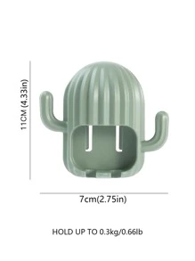 1pc Random Toothbrush Holder No-Drill Wall Mounted - Multicolor - View 7