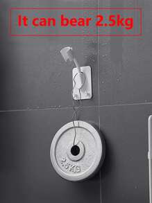 1pc Wall Mounted Random Color Shower Head Holder, Self Adhesive Showerhead Rack, For Bathroom - Multicolor - View 4