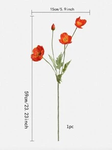 Hoa Giả Anh Túc Hoa Lụa Thân Dài Tân Gia Vườn Bàn Cưới Tự Làm Tiệc Cưới Cô Dâu Hoa Trang Trí - Nhiều màu - Xem 3