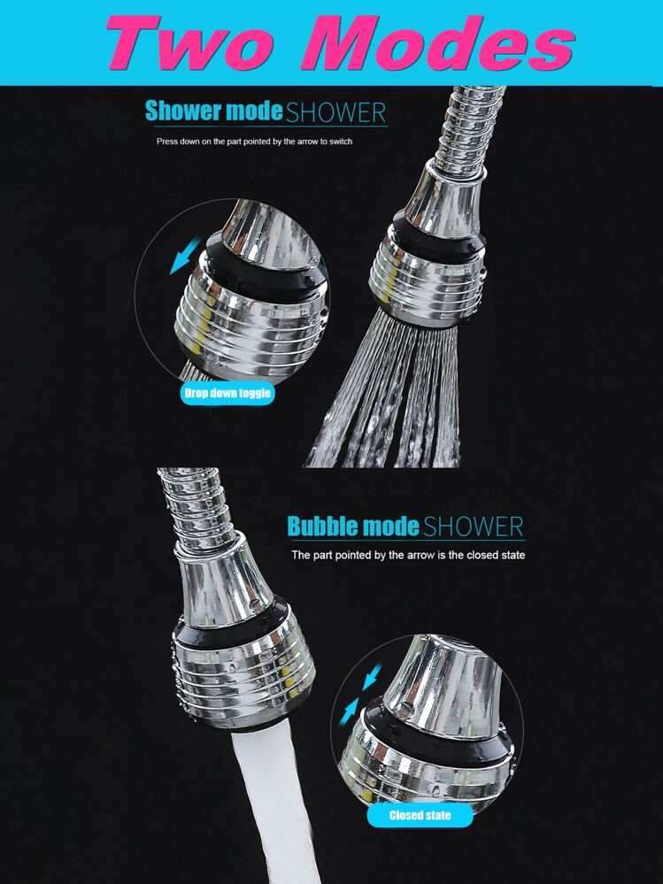 قطعة واحدة صنبور مقاوم للرذاذ موسع مع مزدوج قابل ل...