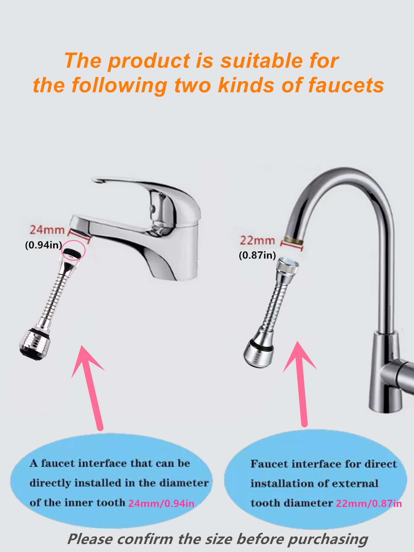 قطعة واحدة صنبور مقاوم للرذاذ موسع مع مزدوج قابل ل...