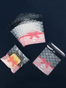 100入組蝴蝶結圖案餅乾包 - 彩色 - 查看 1