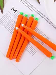 5入組胡蘿蔔形狀圓珠筆 - 黑色 - 查看 2