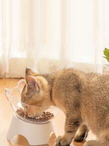 1 pieza Bol para mascotas con diseño de oreja de dibujos animados - transparente - Ver 1