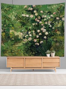 Rose Pattern Tapestry, Flag For Room, Room Decor, Tapestry, Wall Decor, Wall Art ,Room Stuffs, Flags For Room, Home Decor, Wall Tapestry