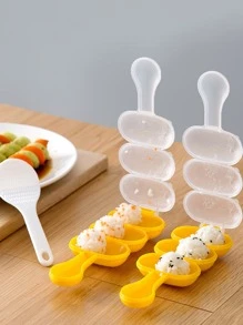 1pc Shaking Rice Ball Mould With Rice Spoon