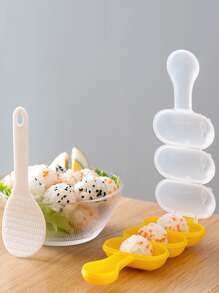 1pc Shaking Rice Ball Mould With Rice Spoon