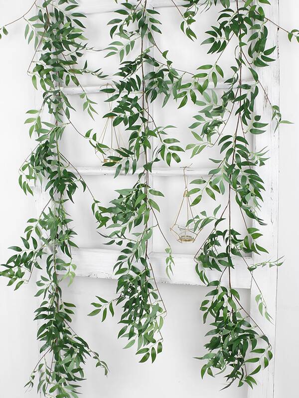 1pc Artificial Leaf Vine, 170cm Green Faux Vine For Home Decor SHEIN USA
